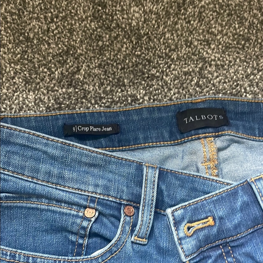 Talbots Denim Crop Flare Jeans